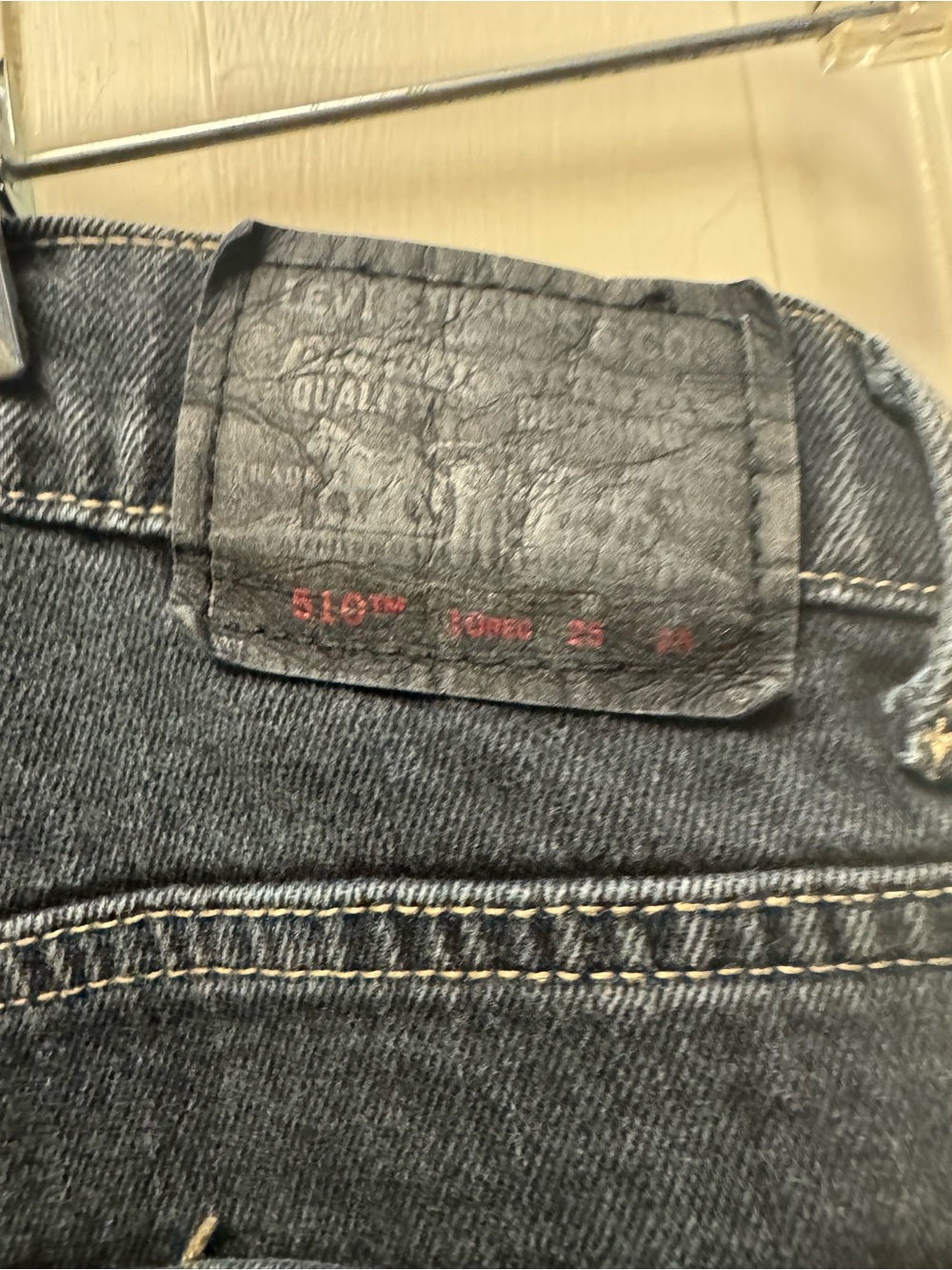 Levi's 510 Skinny Jeans in Dark Black Denim